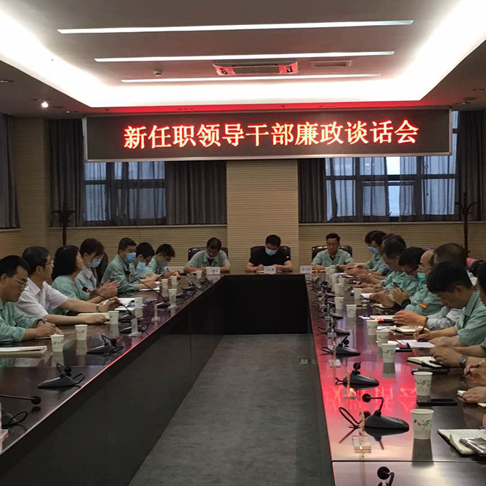 公司紀委對新提任領(lǐng)導(dǎo)干部進行集體廉政談話